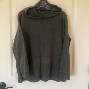 Eileen Fisher Gray Lightweight Hoodie. Size L/XL (see measurements) Some pilling